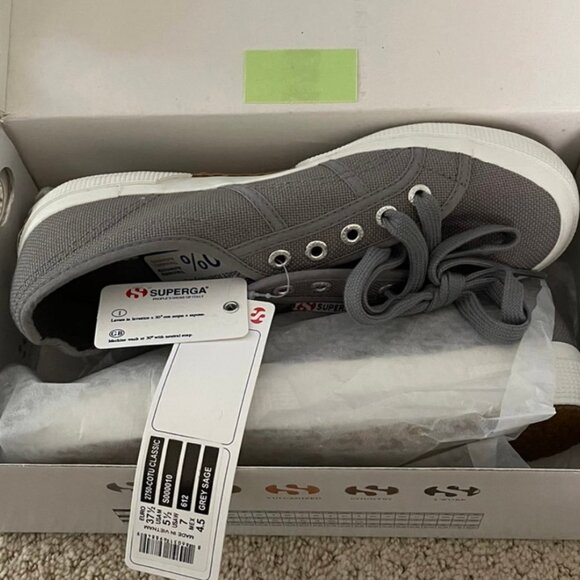 NIB Superga 2750 Cotu Classic (37.5/Grey Sage) - Picture 3 of 6